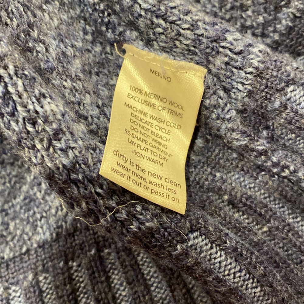 Horny Toad Blue Merino Wool Long Sleeve Sweater XS - Picture 14 of 15